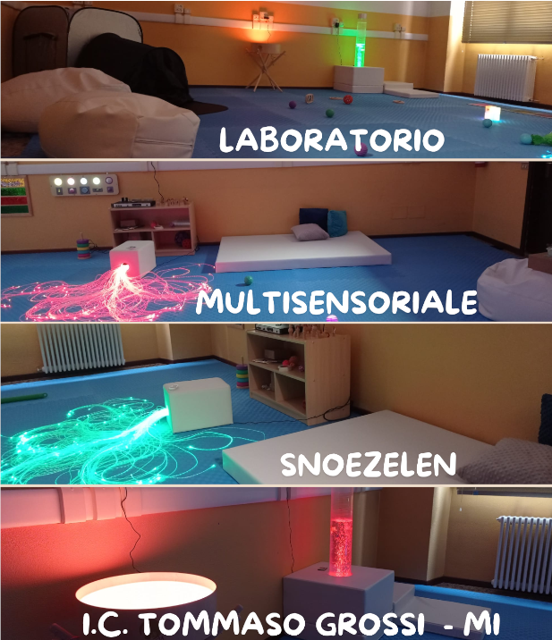 Laboratorio multisensoriale con ambienti Snoezelen