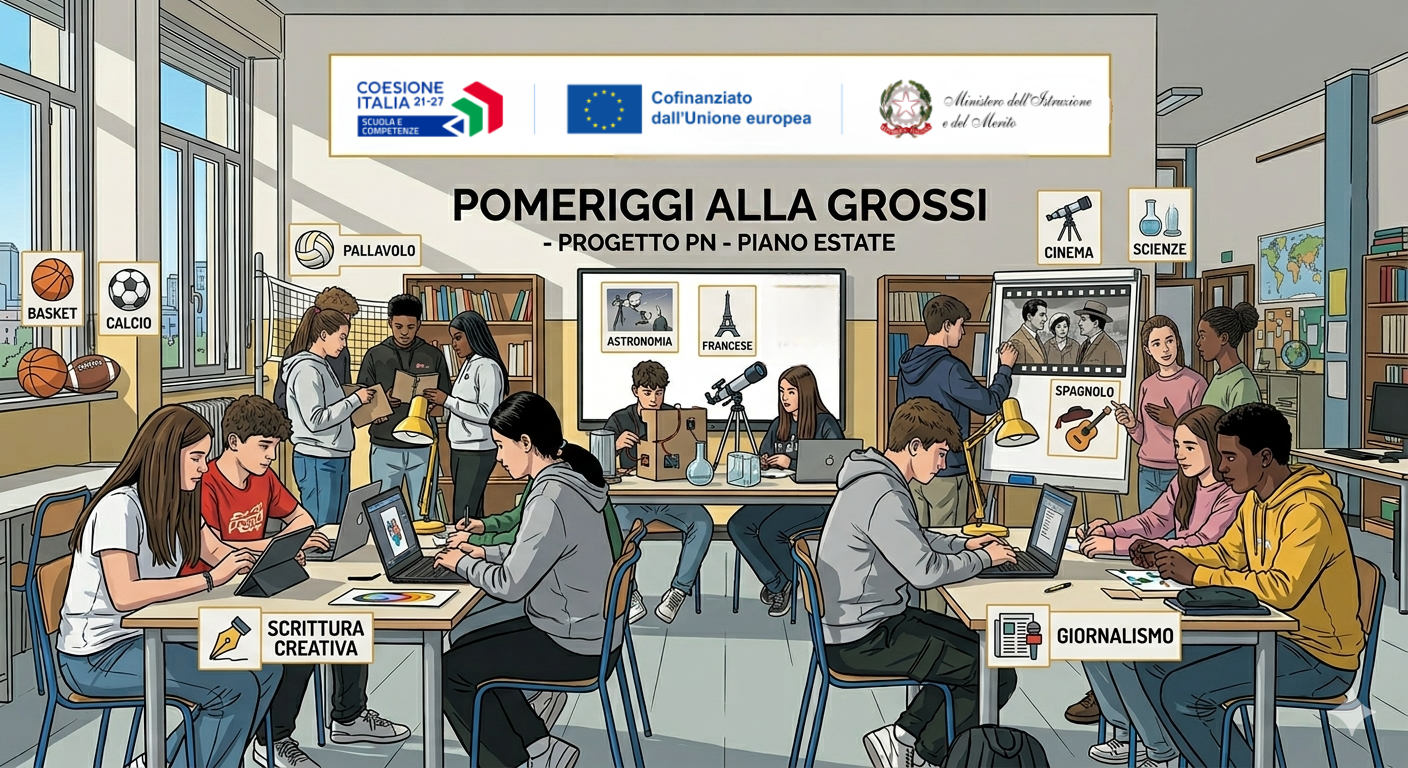 Pomeriggi alla Grossi - laboratori pomeridiani finanziati dalla UE